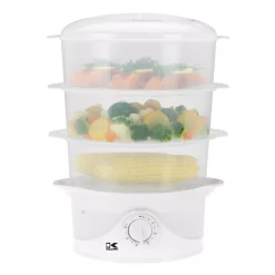 Cookers KALORIK 9.5 Qt. White Food Steamer And Rice Cooker With Built-In Timer -MegaChef Sales Shop white kalorik rice cookers dg 33761 4f 1000