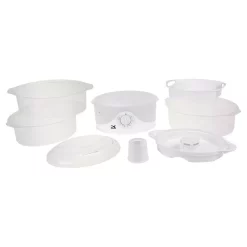 Cookers KALORIK 9.5 Qt. White Food Steamer And Rice Cooker With Built-In Timer -MegaChef Sales Shop white kalorik rice cookers dg 33761 c3 1000