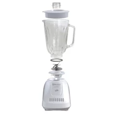 Blenders Koblenz Kitchen Magic Collection 50 Oz. 10-Speed And 2-Pulses White Glass Jar Blender