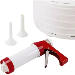 Food Processing Nesco Jerky Xpress 4-Tray White Food Dehydrator -MegaChef Sales Shop white nesco dehydrators fd 28jx 1f 1000