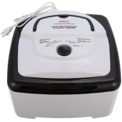 Food Processing Nesco Square 4-Tray White Food Dehydrator And Jerky Maker -MegaChef Sales Shop white nesco dehydrators fd 80 44 1000