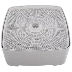 Food Processing Nesco Square 4-Tray White Food Dehydrator And Jerky Maker -MegaChef Sales Shop white nesco dehydrators fd 80 fa 1000