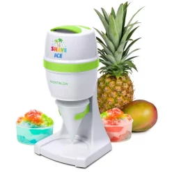 Dessert Makers Nostalgia 50 W 8 Oz. White Snow Cone Maker With Stainless Steel Blades -MegaChef Sales Shop white nostalgia snow cone machines eshvice2hsi fa 1000