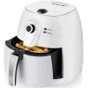 Air Fryers Ovente 3.2 Qt. White Electric Air Fryer With 30-min Timer, Adjustable Temperature Controls, Includes Fry Basket And Grill Pan