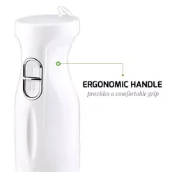 Blenders Ovente Immersion, 304-Grade Stainless Steel Blades, 300W Multi-Purpose Hand Blender Mixer, 2-Speed Settings -MegaChef Sales Shop white ovente immersion blenders hs560w 44 1000
