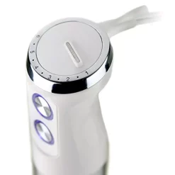 Blenders Ovente Multi-Purpose Immersion Blender, 500-Watt Hand Mixer, Stainless Steel Blades, 6-Speed Settings -MegaChef Sales Shop white ovente immersion blenders hs680w 1f 1000