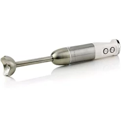 Blenders Ovente Multi-Purpose Immersion Blender, 500-Watt Hand Mixer, Stainless Steel Blades, 6-Speed Settings -MegaChef Sales Shop white ovente immersion blenders hs680w 76 1000