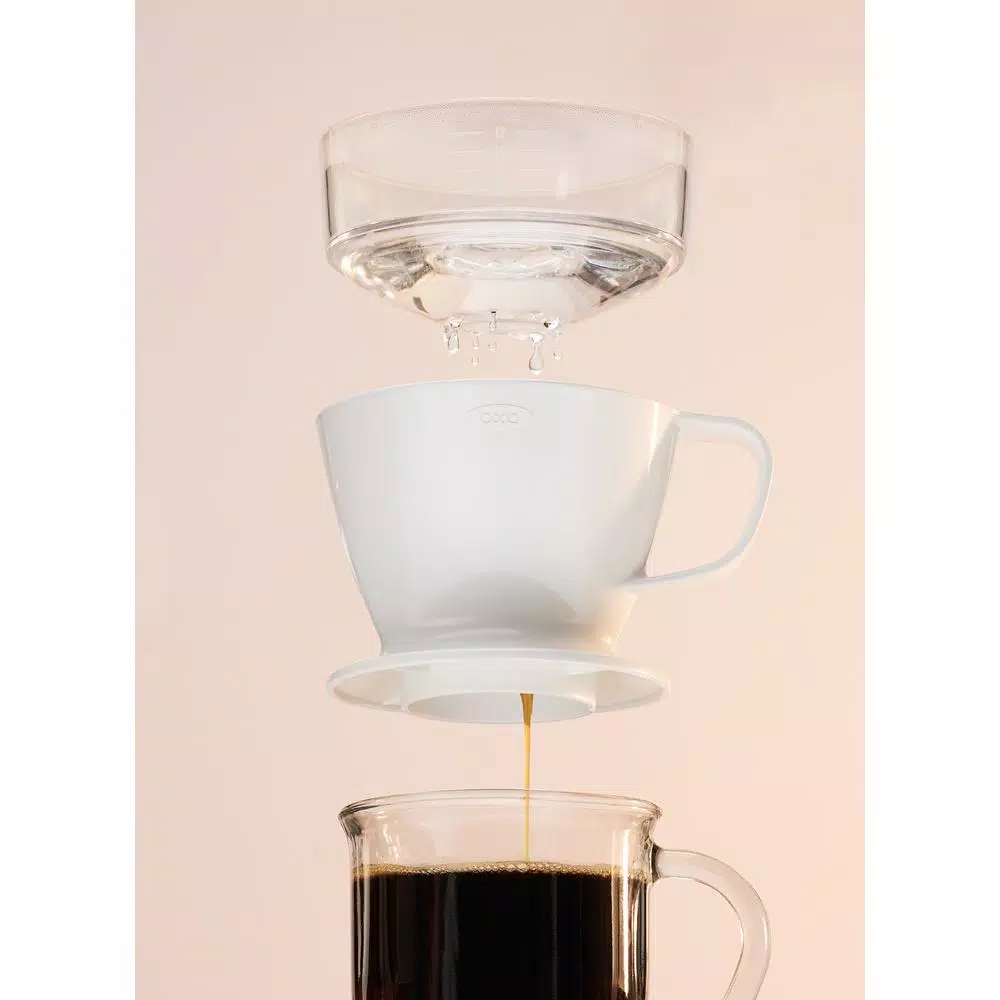 Coffee Makers OXO Good Grips 1.5-Cup White Pour-Over Coffee Maker 3 Coffee Makers OXO Good Grips 1.5-Cup White Pour-Over Coffee Maker - Image 3