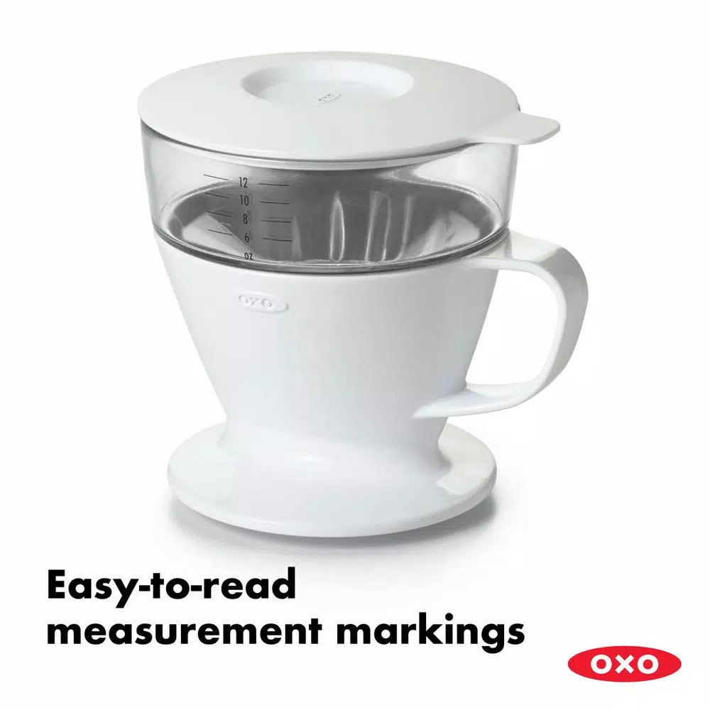 Coffee Makers OXO Good Grips 1.5-Cup White Pour-Over Coffee Maker 4 Coffee Makers OXO Good Grips 1.5-Cup White Pour-Over Coffee Maker - Image 4