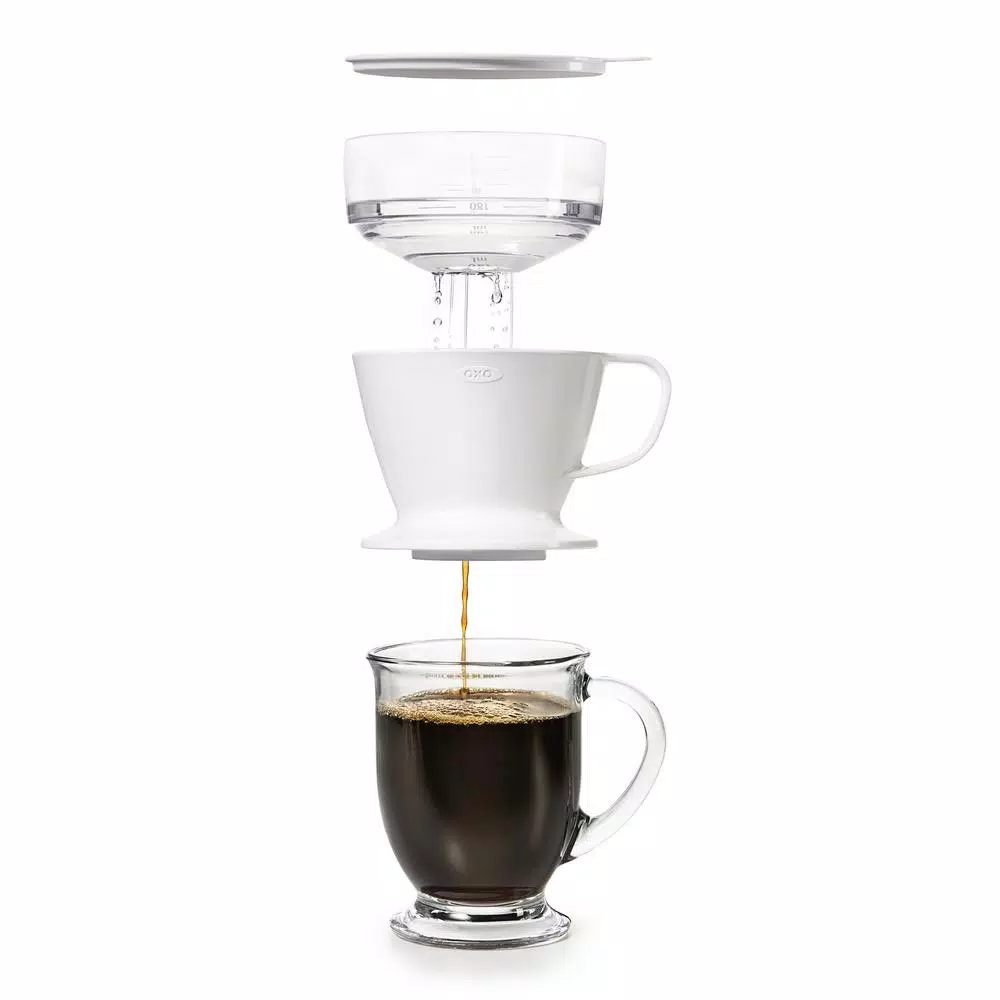 Coffee Makers OXO Good Grips 1.5-Cup White Pour-Over Coffee Maker 8 Coffee Makers OXO Good Grips 1.5-Cup White Pour-Over Coffee Maker - Image 8