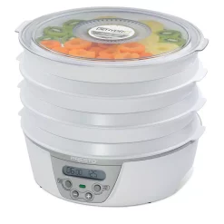 Food Processing Presto Dehydro 6 Tray White Digital Electric Food Dehydrator With Digital Thermostat And Timer -MegaChef Sales Shop white presto dehydrators 06301 c3 1000
