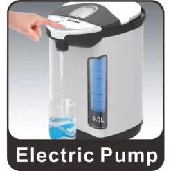 Alternative view of Electric Kettles Tayama 16-Cup Stainless Steel Corded Thermal Air Pot With 2 Way Dispensing