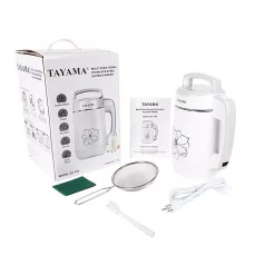 Juicers Tayama Multi-Functional 1.1 L White Stainless Steel Soy Milk Maker -MegaChef Sales Shop white tayama juicers dj 15s fa 1000