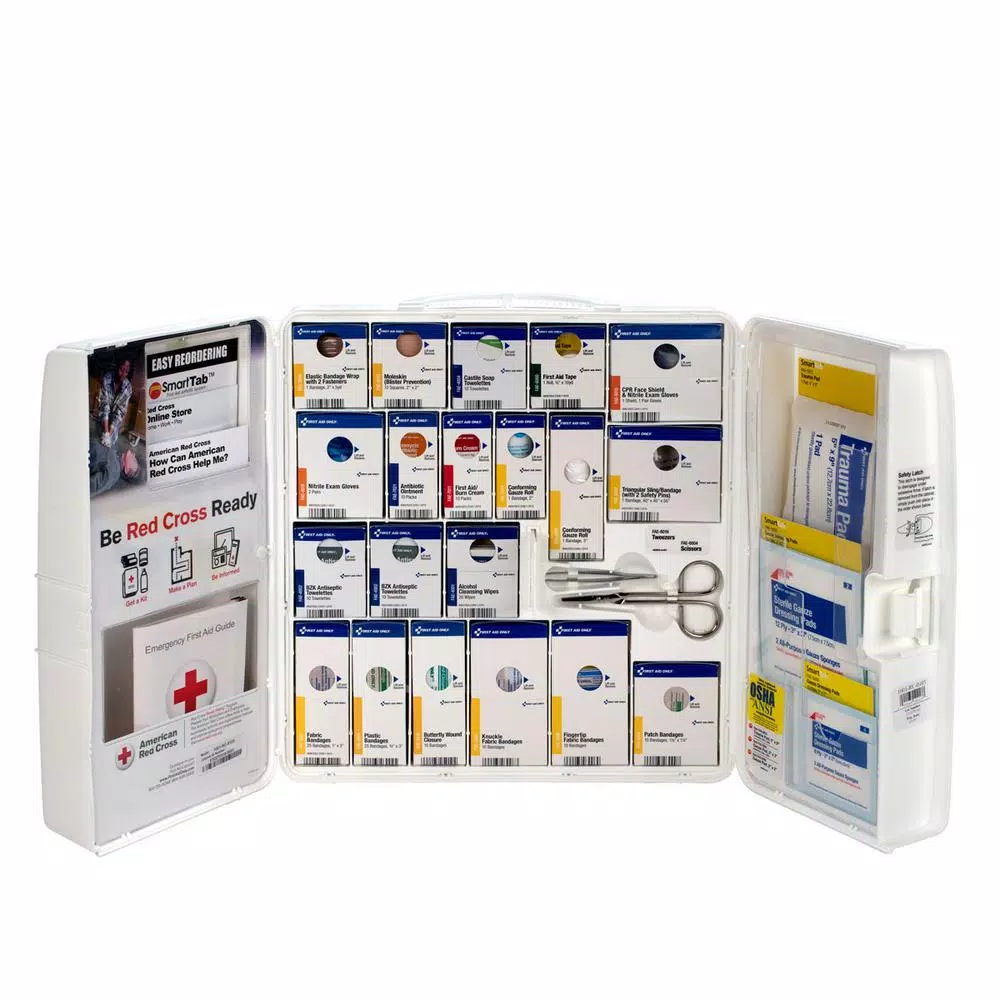 First Aid Kits First Aid Only 206-Piece Large Business First Aid Kit Smart Compliance Cabinet With Handle 3 First Aid Kits First Aid Only 206-Piece Large Business First Aid Kit Smart Compliance Cabinet With Handle - Image 3