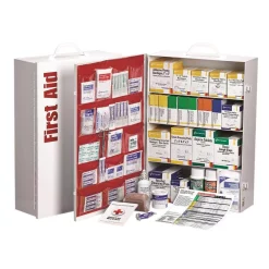 First Aid Kits First Aid Only 1060-Piece 4 Shelf Metal Industrial First Aid Kit Station With Pocket Liner