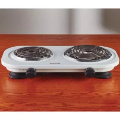 Food Warmers Brentwood Appliances 2-Burner 30 In. White Electric Burner -MegaChef Sales Shop whtie brentwood appliances hot plates ts 361w 31 1000