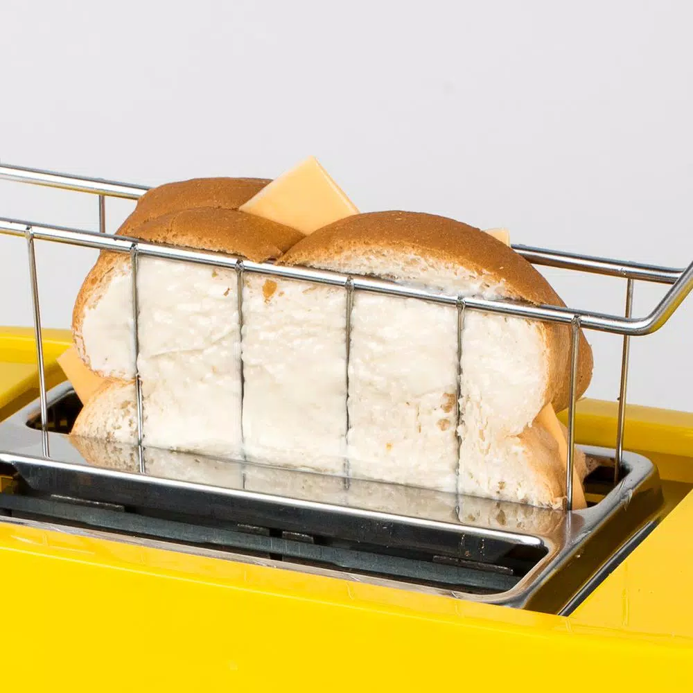 Toasters Nostalgia 4-Slice Yellow Wide Slot Grilled Cheese Toaster 3 Toasters Nostalgia 4-Slice Yellow Wide Slot Grilled Cheese Toaster - Image 3
