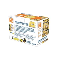 Toasters Uncanny Brands Minions Dave 2-Slice Yellow Toaster -MegaChef Sales Shop yellow uncanny brands pop up toasters tste des dav 1f 1000