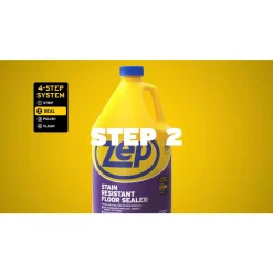 Floor Cleaning Products ZEP 1 Gal. Stain-Resistant Floor Sealer (Case Of 4) -MegaChef Sales Shop zep floor tile cleaners zufslr128 40 1000