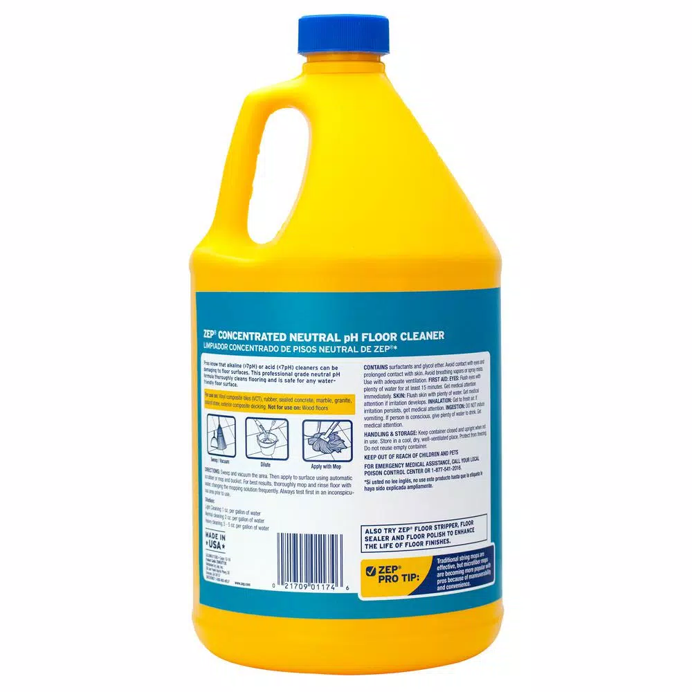 Floor Cleaning Products ZEP 1 Gal. Neutral Floor Cleaner 2 Floor Cleaning Products ZEP 1 Gal. Neutral Floor Cleaner - Image 2