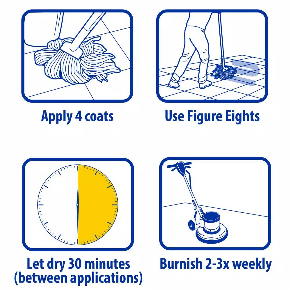 Floor Cleaning Products ZEP 1 Gal. Wet Look Floor Polish (Case Of 4) 5 Floor Cleaning Products ZEP 1 Gal. Wet Look Floor Polish (Case Of 4) - Image 5