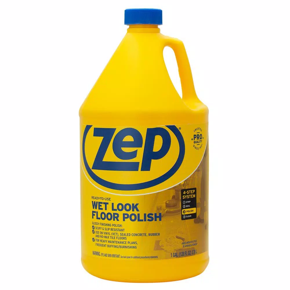 Floor Cleaning Products ZEP 1 Gal. Wet Look Floor Polish (Case Of 4) 6 Floor Cleaning Products ZEP 1 Gal. Wet Look Floor Polish (Case Of 4) - Image 6